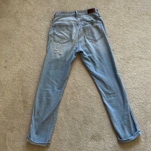 Light blue ripped Hollister jeans